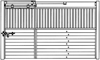 Horse Stall Front Wall System